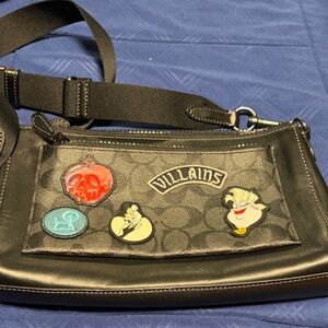 Villains Black Crossbody Bag